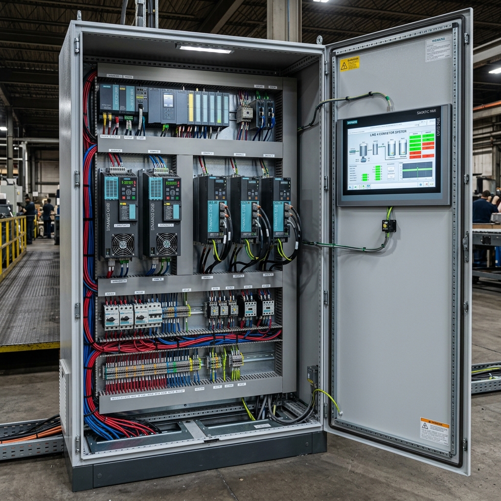 Mfrs. of Control Panels (PLC, SCADA, HMI, SERVO DRIVES AND MOTORS)